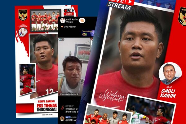 Wahyu Wijiastanto mantan pemain timnas Indonesia saat berdiskusi di komal sadli karim