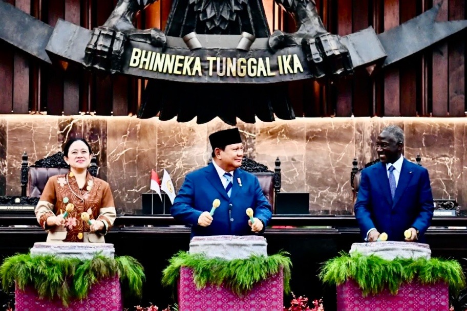 Presiden Prabowo saat membuat PUIC di Jakarta.