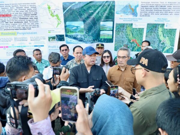 Menteri ATR/BPN Nusron Wahid di Yogyakarta.