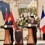 Presiden Prabowo dan Presiden Macron.