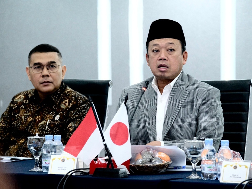 Menteri Nusron saat membuka rakor JICA.