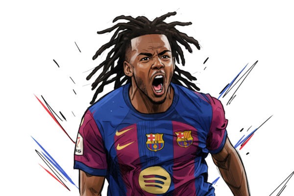 Barcelona menggila sementara aksi heroik Kounde bikin Eintracht Frankfurt tergilas di Liga Champions.