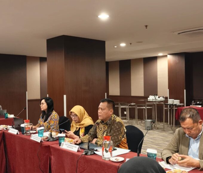 Rapat Koordinasi dan Sinkronisasi mekanisme pelaksanaan rilis serta rencana aksi penguatan pokja Indeks Demokrasi Indonesia (IDI) Pusat bersama Kemendagri, Bappenas, dan BPS di Jakarta, Kamis (23/4)