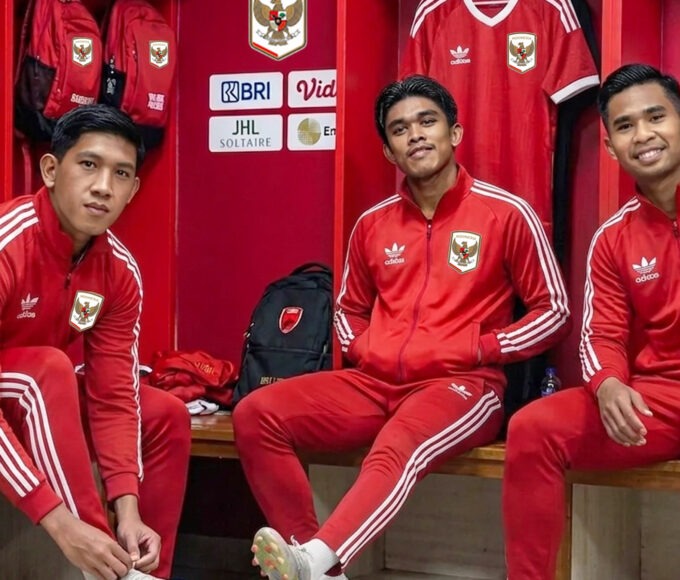 Rizki Eka, Eksel Runtukahu, dan Brian Fatari timnas Indonesia