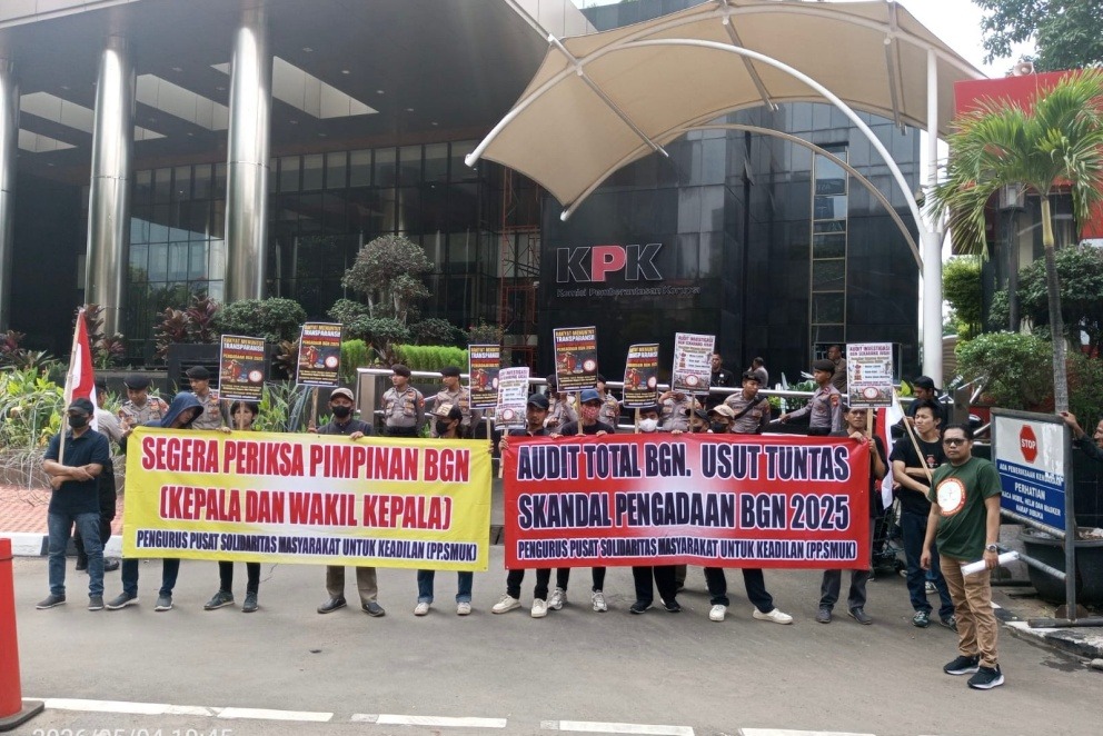 Aksi Massa depan KPK
