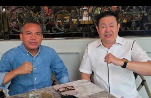 Ketua Umum DPP Prabowo Mania 08 Akhmad Gojali Harahap dan Bendahara Umum DPP Prabowo Mania 08/Ketua DPD Prabowo Mania 08 Jawa Timur Bambang Widjanarko Setio. (Foto : Istimewa)