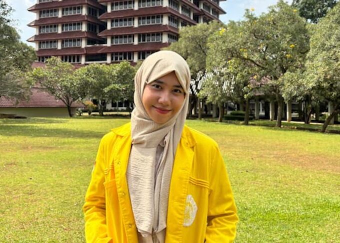 Nayla Marinlee Auramadina, Penggagas Braille AksaraJawa. (dok: Ikasada FIB UI)