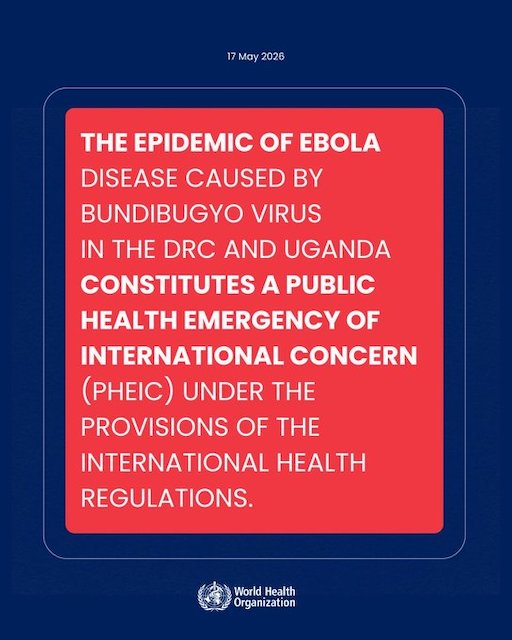 Peringatan WHO tentang Wabah Ebola (Tangkapan layar dari X)