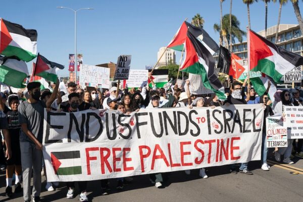 Demo Menentang Kekerasan di Gaza (dok: Unsplash/Hasan Majed)