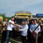 Ekspor perdana lidi sawit ke Tiongkok.(dok:Aspekpir/BPDP)