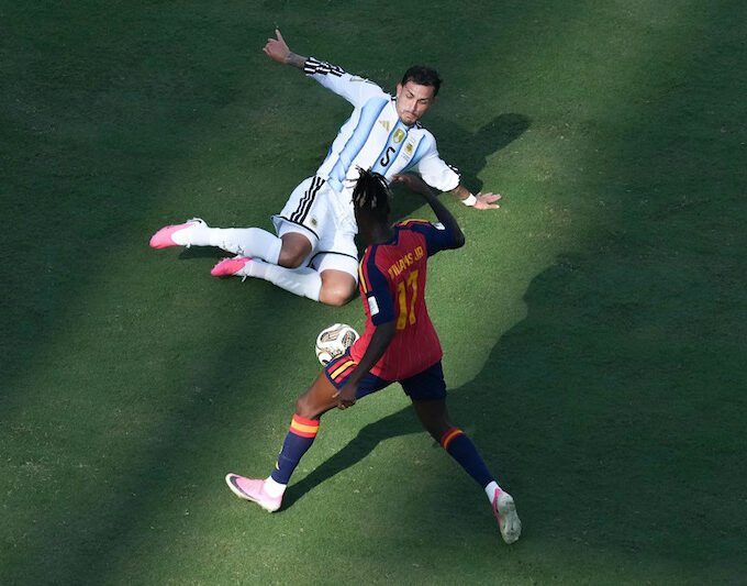 Spanyol bungkam Argentina di final Piala Dunia 2026. (Dok:EFE/EPA/SHAWN THEW)