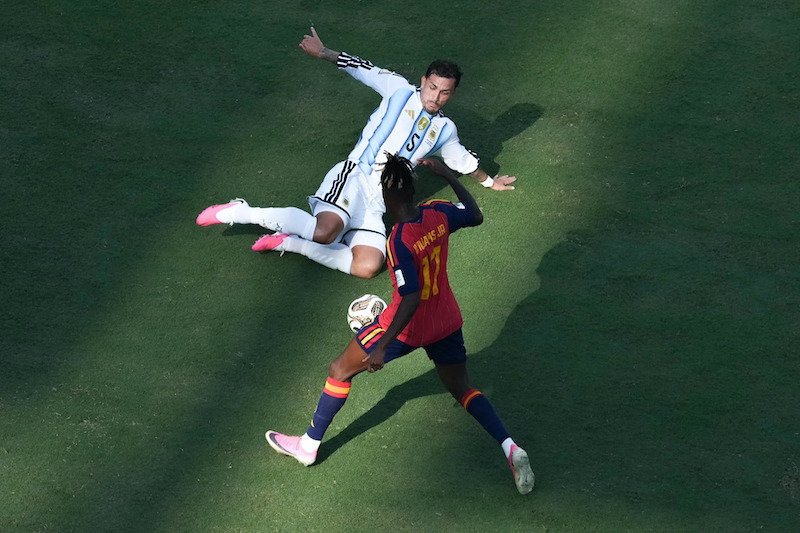Spanyol bungkam Argentina di final Piala Dunia 2026. (Dok:EFE/EPA/SHAWN THEW)