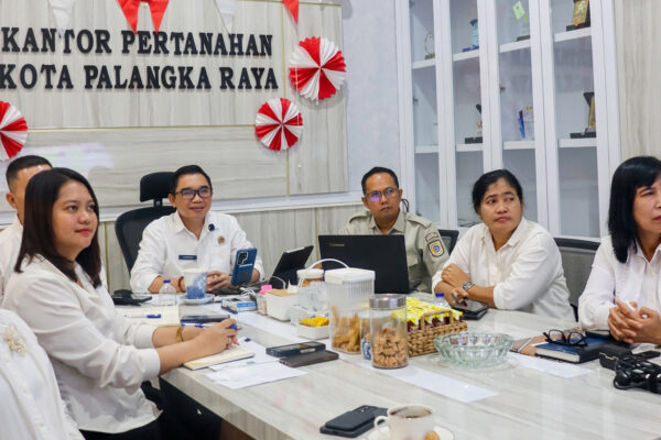 Kanwil BPN Kalteng Evaluasi Kinerja Pertanahan Palangka Raya