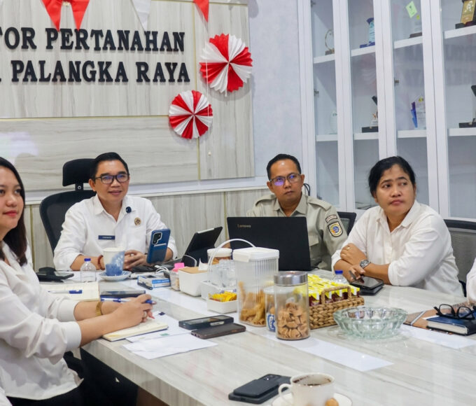 Kanwil BPN Kalteng Evaluasi Kinerja Pertanahan Palangka Raya