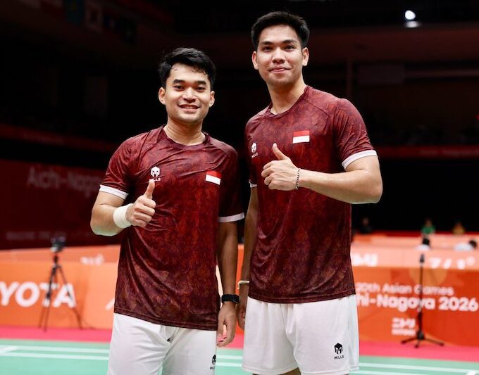 Pasangan ganda putra Indonesia Leo Rolly Carnando/Daniel Marthin , amankan tiket ke final Asian Games 2026. (dok:PBSI)