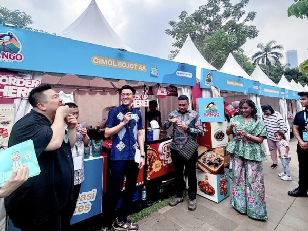 Salah satu gerai di Festival Jajanan Bango 2026. (FotoZahwah Alya Annisa)