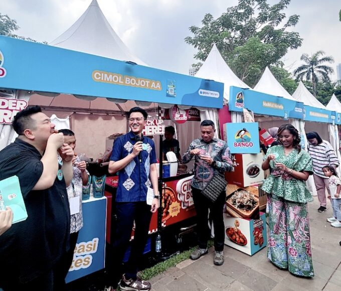 Salah satu gerai di Festival Jajanan Bango 2026. (FotoZahwah Alya Annisa)