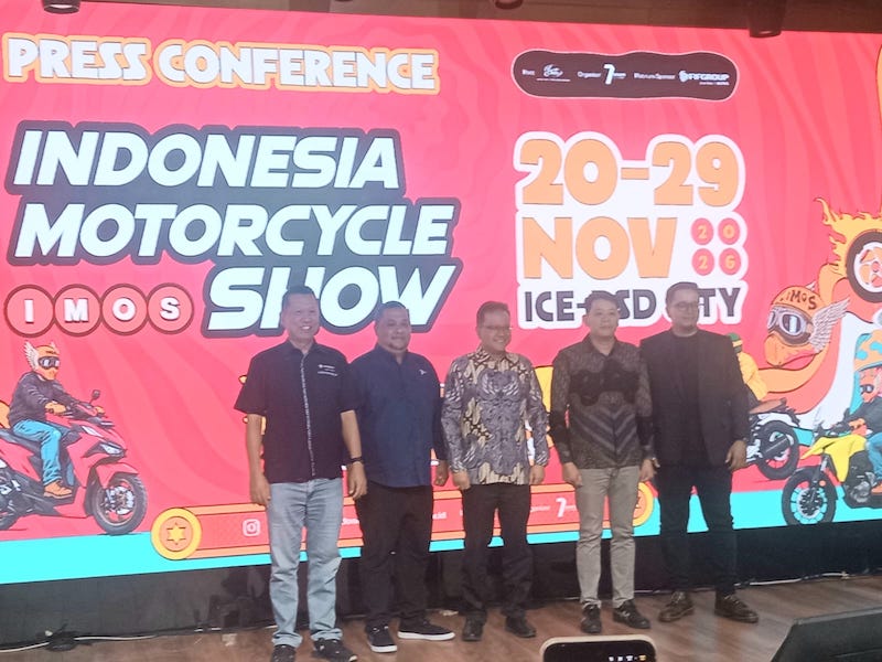 Indonesia Motorcycle Show (IMOS) 2026 akan digelar di ICE-BSD, Tangerang, 20-29 November. (adi/bisnistoday)