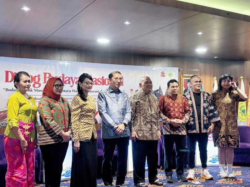 Acara Dialog Budaya Nasional yang diselenggarakan oleh Yayasan Mawar Budaya di Universitas Pakuan, Bogor pada Sabtu (17/10/2026). Foto: Zahwah Alya Annisa.